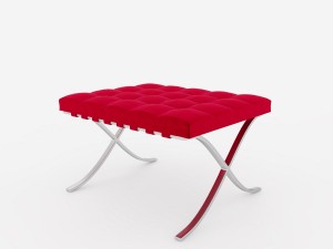 barcelona chair 3D 模型