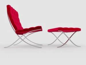 barcelona chair 3D Model