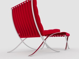 barcelona chair 3D 模型