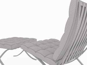barcelona chair 3D 模型