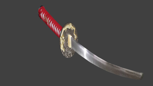 katana Modelo 3D .c4d .max .obj .3ds .fbx .stl .blend 