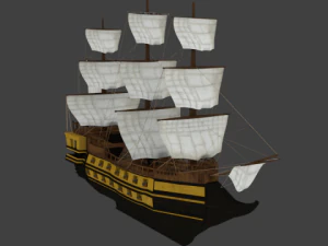Schiff 3D Modell