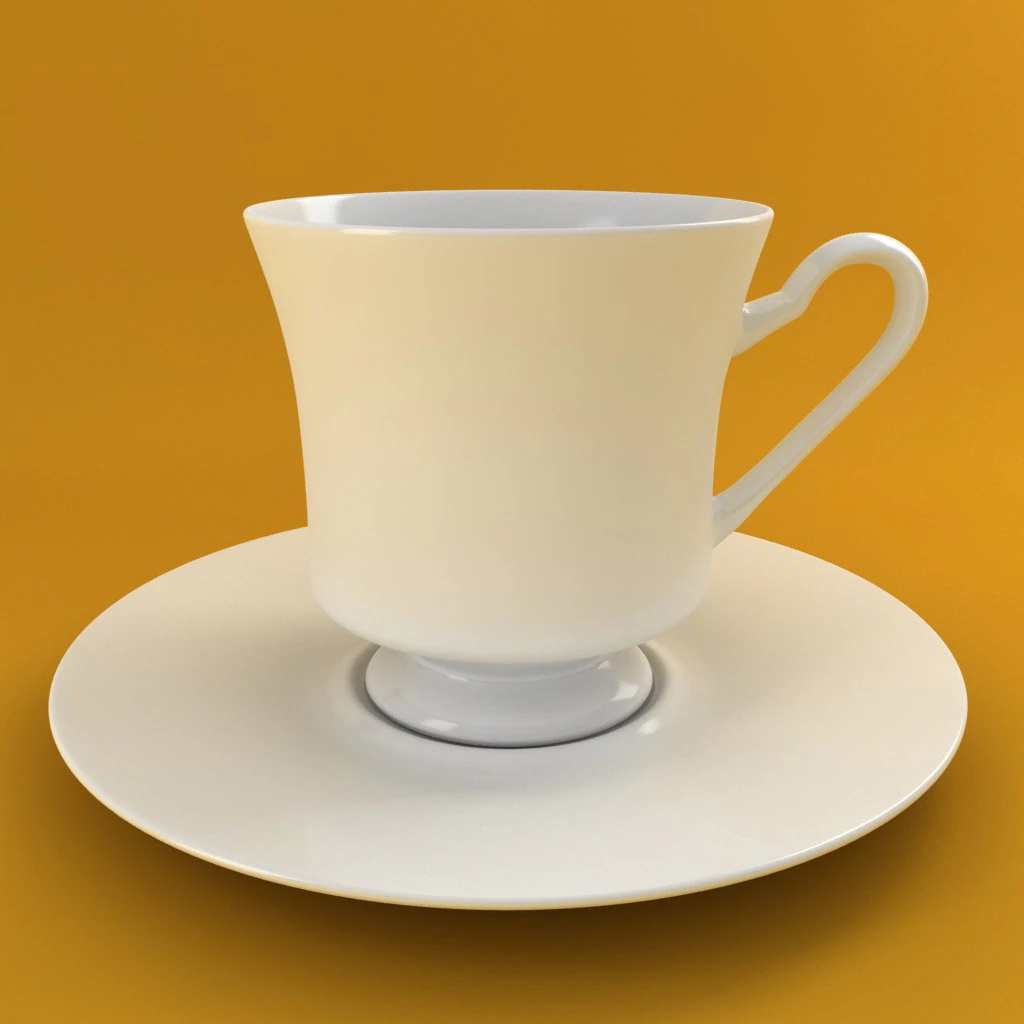 coffee tea cup 001 3D Model .c4d .max .obj .3ds .fbx .stl .blend 