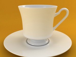 coffee tea cup 001 Modelo 3D