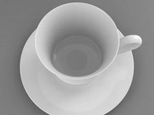 coffee tea cup 001 3D Model