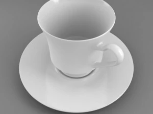coffee tea cup 001 3D Model