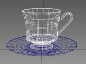 coffee tea cup 001 3D Model