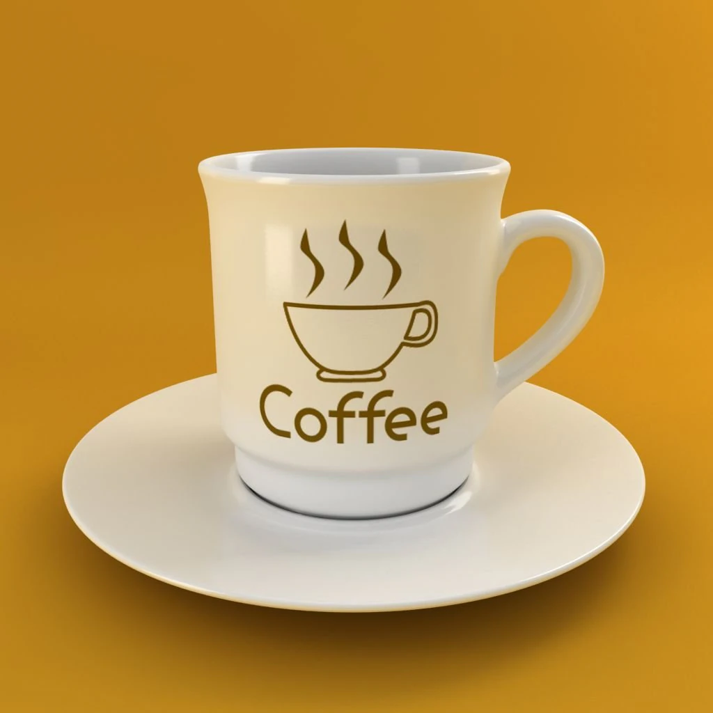 coffee tea cup 003 3D Model .c4d .max .obj .3ds .fbx .stl .blend 