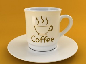 coffee tea cup 003 3D Model