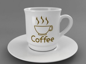 coffee tea cup 003 3D Model