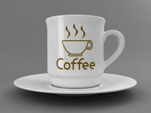coffee tea cup 003 3D Model