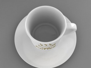 coffee tea cup 003 3D Model