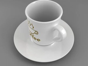 coffee tea cup 003 3D Model