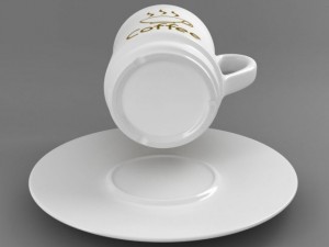 coffee tea cup 003 3D Model