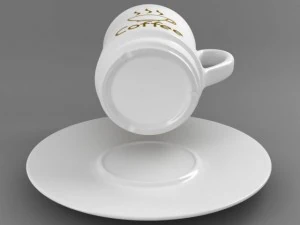 coffee tea cup 003 3D Model