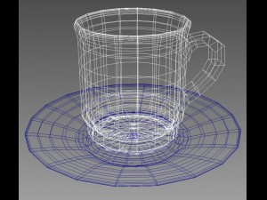 coffee tea cup 003 3D Model