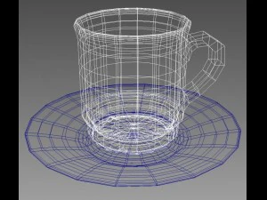 coffee tea cup 003 3D Model