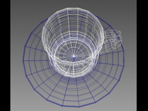 coffee tea cup 003 3D Model