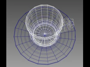 coffee tea cup 003 3D Model