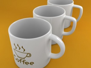 coffee tea cup 002 3D Model
