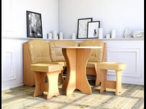 주방 공간 8 3D 모델