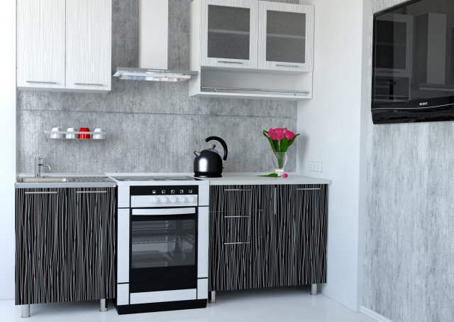 kitchen set 17 Model 3D .c4d .max .obj .3ds .fbx .stl .blend 