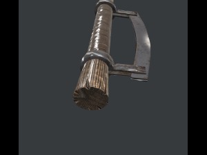 barbarian axe 3D मॉडल