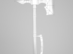 barbarian axe 3D मॉडल