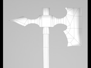 barbarian axe 3D मॉडल