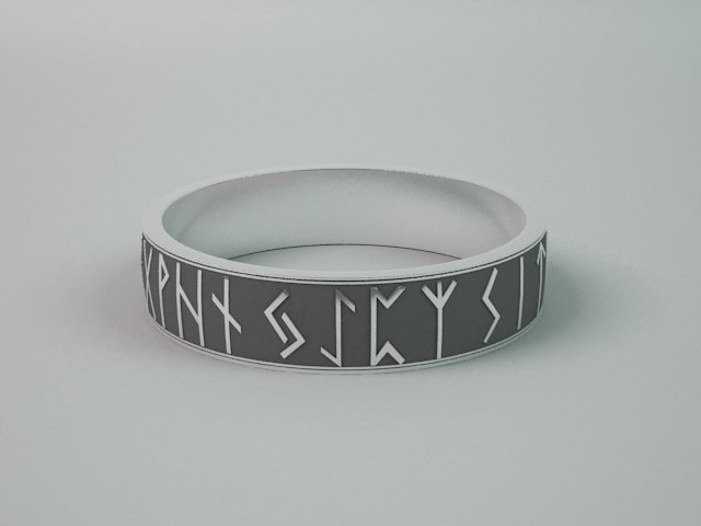 rune ring 3D मॉडल .c4d .max .obj .3ds .fbx .stl .blend 