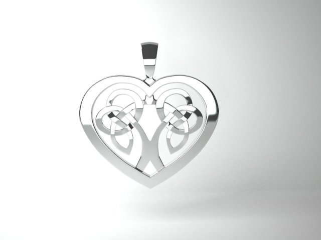 celtic heart 3D प्रिंट मॉडल .c4d .max .obj .3ds .fbx .stl .blend 