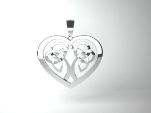celtic heart 3D Print Model
