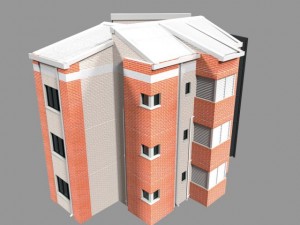 apartment building Modello 3D