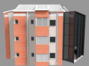apartment building Modello 3D