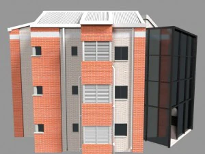 apartment building 3D Model