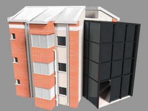 apartment building Modello 3D