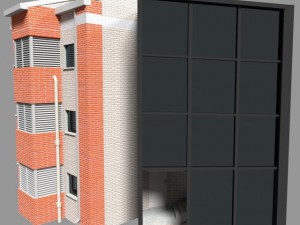 apartment building Modello 3D