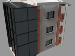 apartment building 3D Model