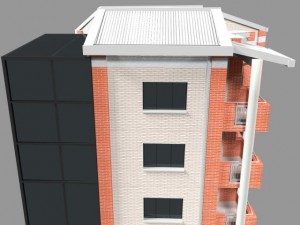 apartment building Modello 3D