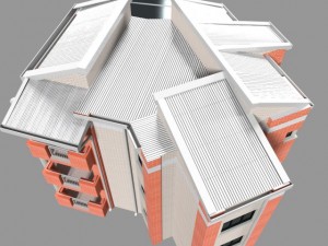 apartment building Modello 3D