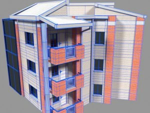 apartment building 3D Model