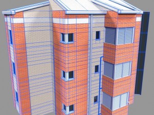apartment building Modello 3D
