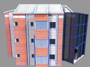 apartment building Modello 3D