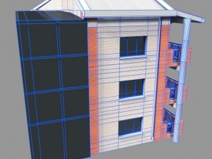apartment building Modello 3D