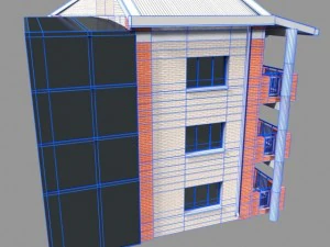 apartment building 3D Model