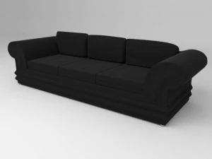 चमड़े का सोफ़ा 3D मॉडल