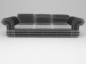 leathercouch 3D Model
