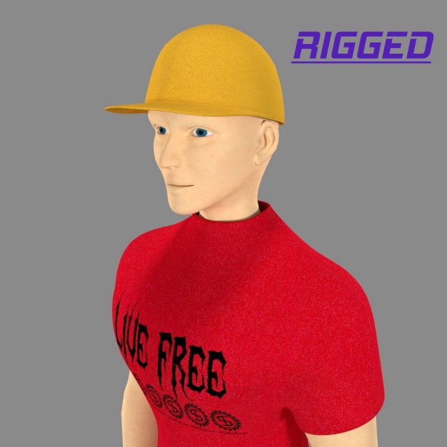 sports character 3D Model .c4d .max .obj .3ds .fbx .stl .blend 