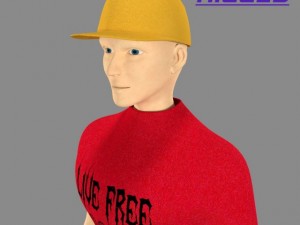 sports character Model 3D