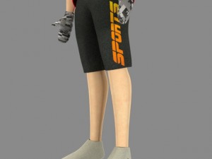 sports character 3D Model